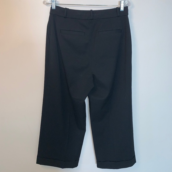 Kate Spade Black Cropped Wide Leg Trousers 8 - Picture 2 of 7